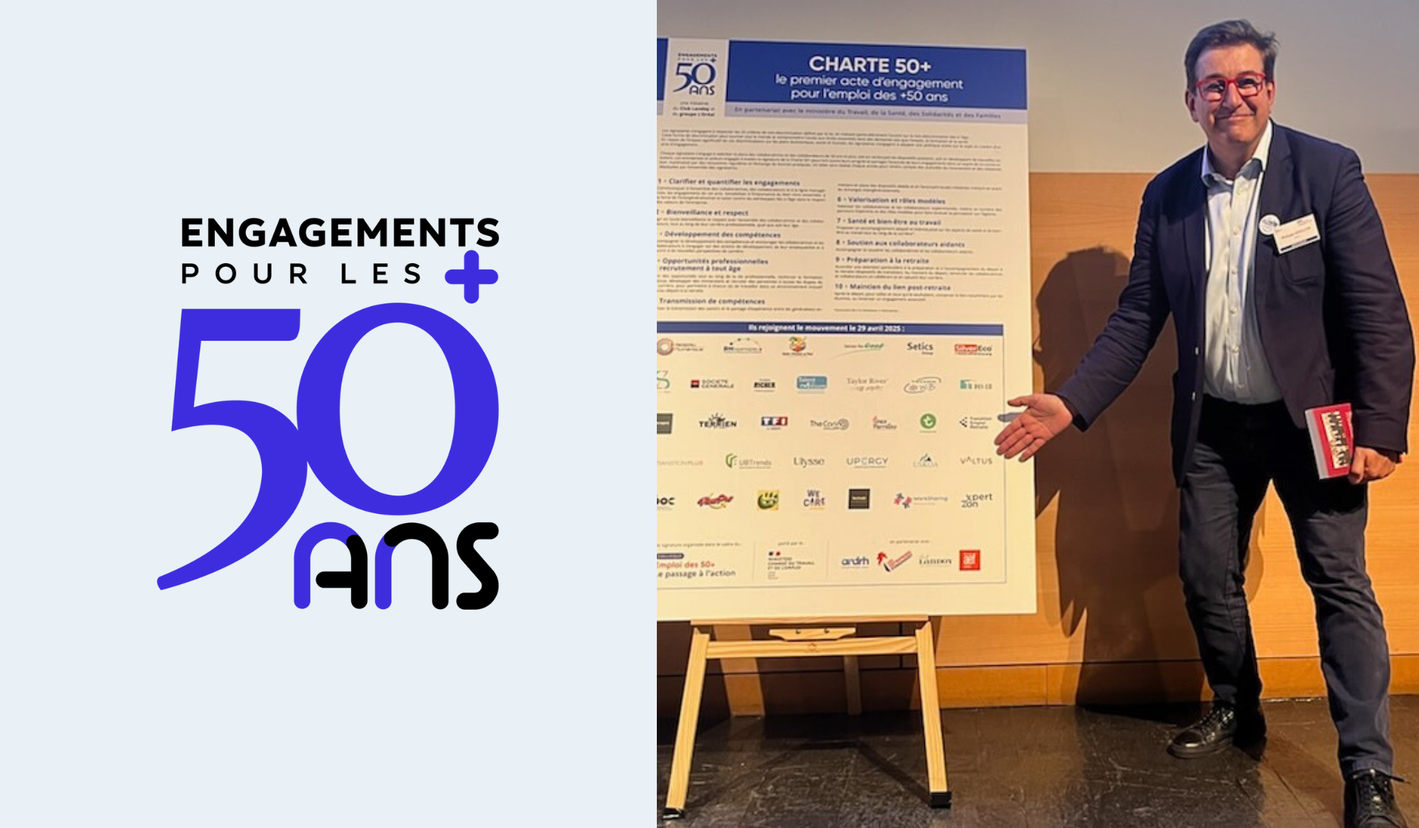 Valtus signe la Charte 50+
